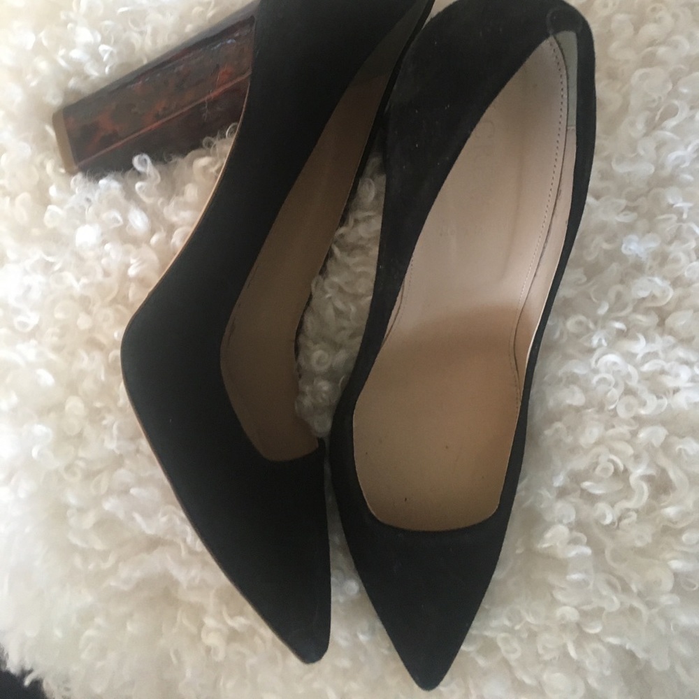 JCrew Black Suede Heels
